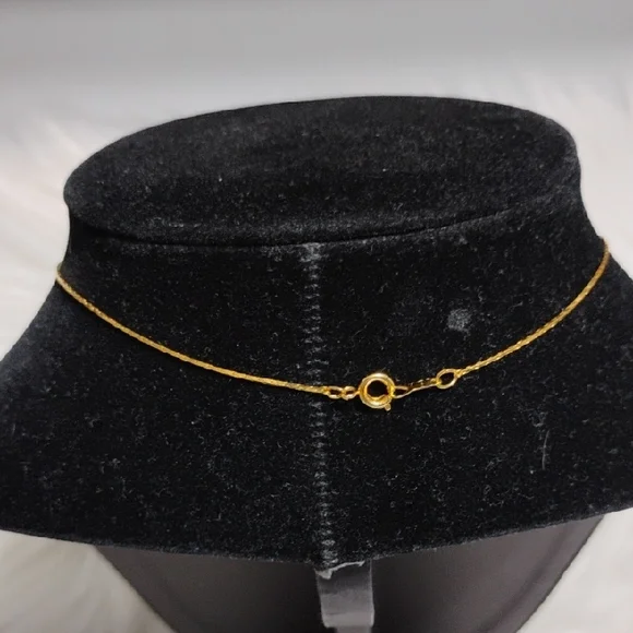 SALE! Christian Dior Gold Plated Heart Pendant Necklace W Polished Heart Charm - Picture 10 of 12